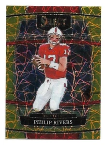 Philip Rivers 2022 Panini Select Draft Picks Gold Lazer Prizm #62 NC State - Imagen 1 de 2