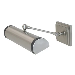 House of Troy Steamer 16" Picture Light, Satin Nickel w/ Black - DST16-SNBLK - Picture 1 of 1