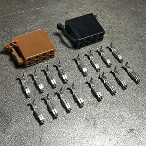 ISO Radio Plug & Terminal Repair VW Audi BMW Mk2 Mk3 Corrado E30 Adapter Harness - Picture 1 of 3