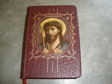 1954 The Life of Christ Catholic Press Leather HC 1st Ed. O'Connell Jex Martin