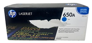 HP CE271A 650A TONER ORIGINALE CIANO COLORLASERJET CP5525/M750n [B BOX] - Imagen 1 de 1