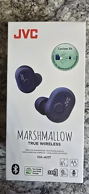 JVC HA-A11T TRUE WIRELESS Marshmallow IN-EAR HEADPHONES BLUETOOTH BUDS & Case - Image 1 of 4