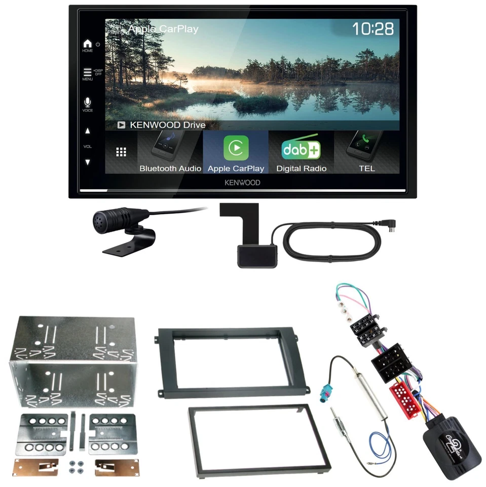 Kenwood DMX7722DABS Android Auto CarPlay Einbauset für Porsche Cayenne bis 2006 - Bild 1 von 1