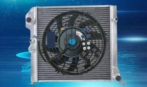 For VOLVO 400 SERIES 1989 440 1.7 460 480 Alu Radiator+fan no air conditioning - Picture 1 of 8