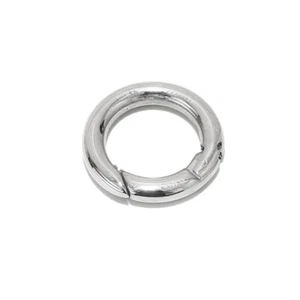 3pcs Stainless Steel Spring O Ring Carabiner Snap Clip Hook Spring Keyring Clasp - Picture 1 of 6