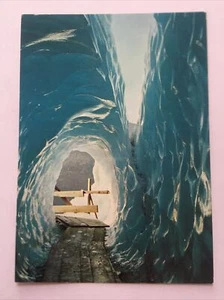 Eisgrotte Im Rhonegletscher Schweiz Vintage Postkarte - Bild 1 von 2