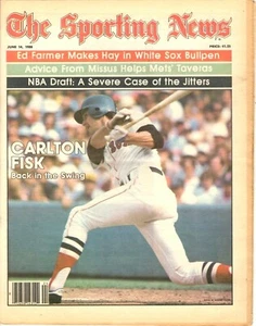 Sporting News Baseball newspaper, 6/14/80, Carlton Fisk, Boston Red Sox ~ VG - Picture 1 of 8