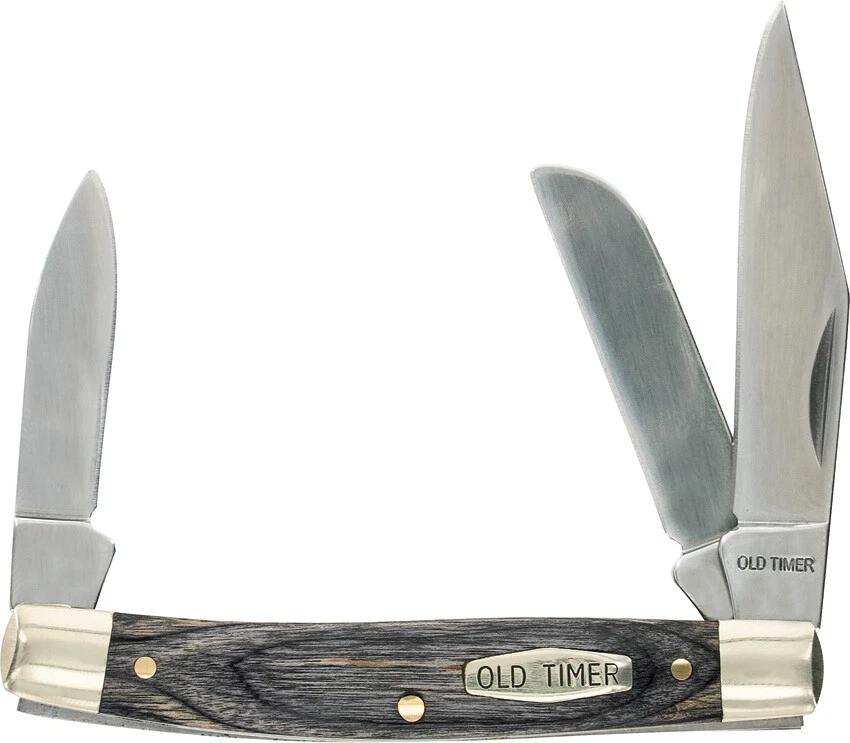 Navaja de bolsillo plegable Schrade Heritage Middleman Blackwood D2 1149100 Foto 1 de 1