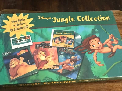 Disney's Jungle Collection Tarzan, Lion King Simba's Pride Books Cassette & CD - Image 1 of 3