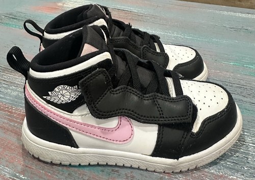 Air Jordan 1 Mid ALT TD "Bianco Rosa Artico Chiaro" Bambini 10C