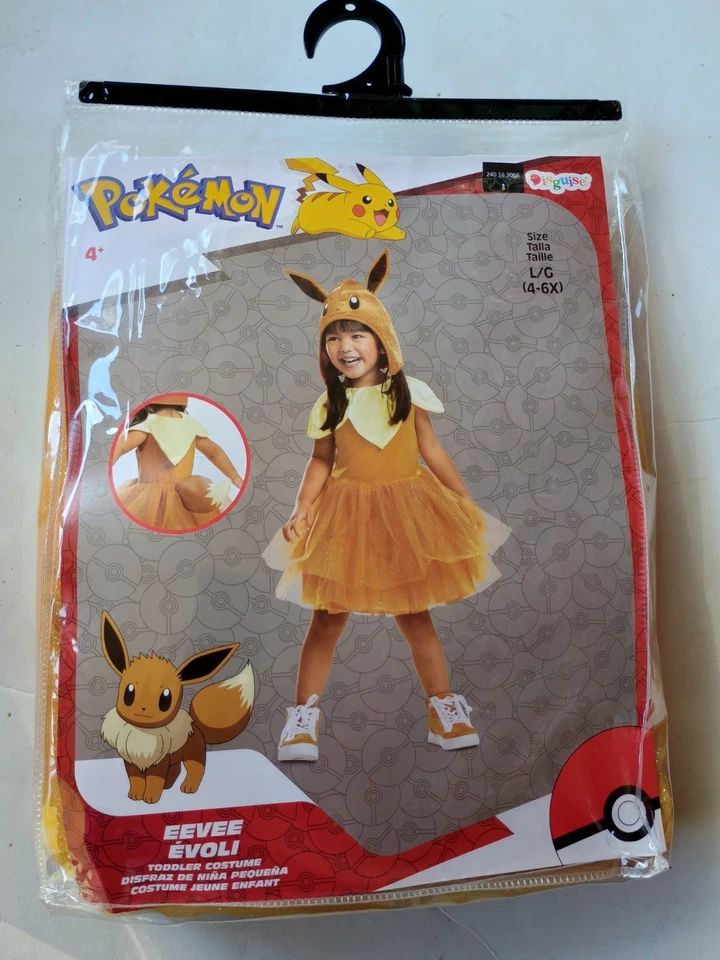 Disguise Licensed Pokemon Eevee Tutu Toddler Dress Girls Costume Games 128299