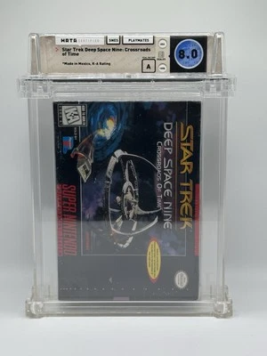 Star Trek Deep Space Nine Super Nintendo SNES Graded WATA 8.0 A - RARE - Image 1 of 4