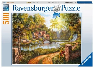 NUEVO Rompecabezas Ravensburger 500 Piezas 9+ Edades Cottage by the River - Imagen 1 de 2
