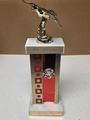 Vintage 1974 Best Cock Pigeon Trophy - Image 1 of 4
