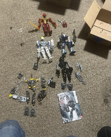 BIONICLE 5 Toa Inika Incomplete Sets Lot Nuparu, Hahli, Hewkii, Jaller & Matoro!