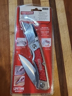 CRAFTSMAN 34705 Twin Blade Folding Knife.  NOS! 🔥  - Image 1 of 4