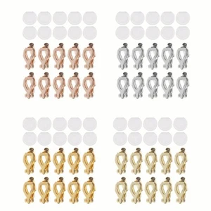 20Pcs DIY Earrings Converter With Comfort Earring Pads Turn Pierced Into Clip-On - Bild 1 von 12