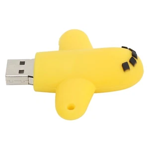 32GB USB 2.0 Port U Disk Cartoon Airplane Plugin Mobile Storage NEW - Afbeelding 1 van 12