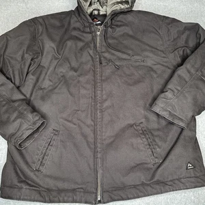 Ridgecut Toughwear 3XL XXXL Men’s Black Canvas Work Jacket Coat Hooded - Picture 1 of 10