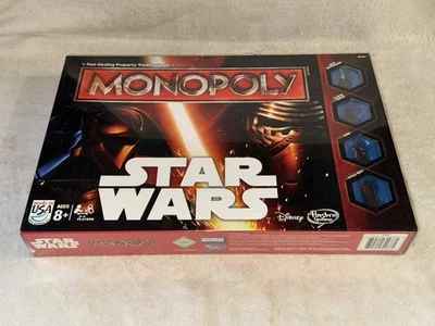 NEW SEALED Monopoly Star Wars Hasbro Gaming 2015 Kyle Ren Finn Darth Vader  - Image 1 of 4