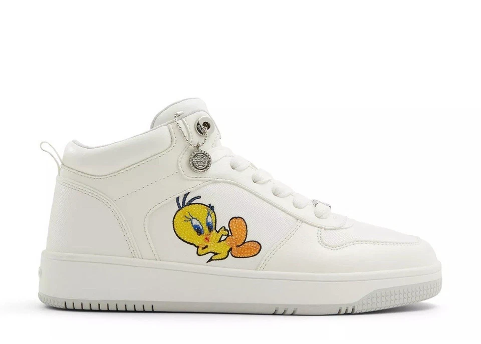 Zapatillas Aldo X Looney Tunes para mujer Piolín altas blancas talla 9 EE. UU. 40 UE Foto 1 de 4