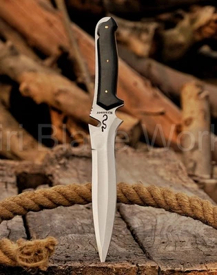 KIRI BLADE WORKS Handmade Jack Krauser Knife Replica Resident Evil 4 Game Knives With Sheath USA.