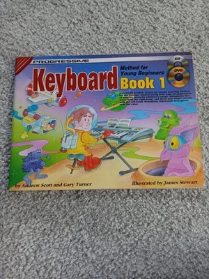 Progressive Keyboard Method Book 1 Young Beginners + CD DVD Andrew Scott - Image 1 of 4