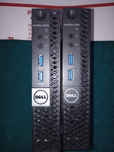 2x)Dell Optiplex 5050 & 3050M,i3-7100T,8GB,128GB NVMeSSD, Win 11 Pro,WiFi&BT,AC - Picture 1 of 3
