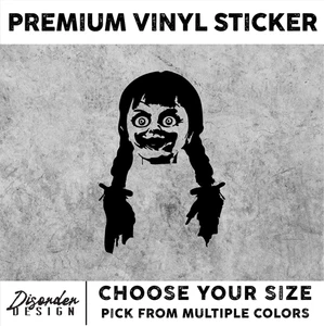 ANABELLE [VINYL STICKER]-for Car/Truck WINDOW-LAPTOP-FOLDER-YOU PICK COLOR/SIZE - Picture 1 of 6