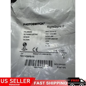 Sensor fotoeléctrico mira derecha Allen Bradley 42EF-P2MPB-F4 nuevo sellado - Imagen 1 de 6
