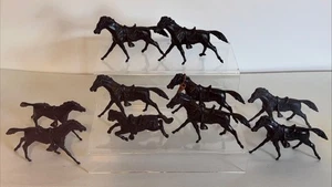 Klassische Spielzeugsoldaten/MARX Spielsets Kavallerie Pferde 54MM 10 Stück - Bild 1 von 4