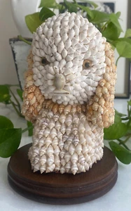 Vintage Sea Shell Kitsch Art PuppyPoodle Folk Art Figurine AS IS - Picture 1 of 6