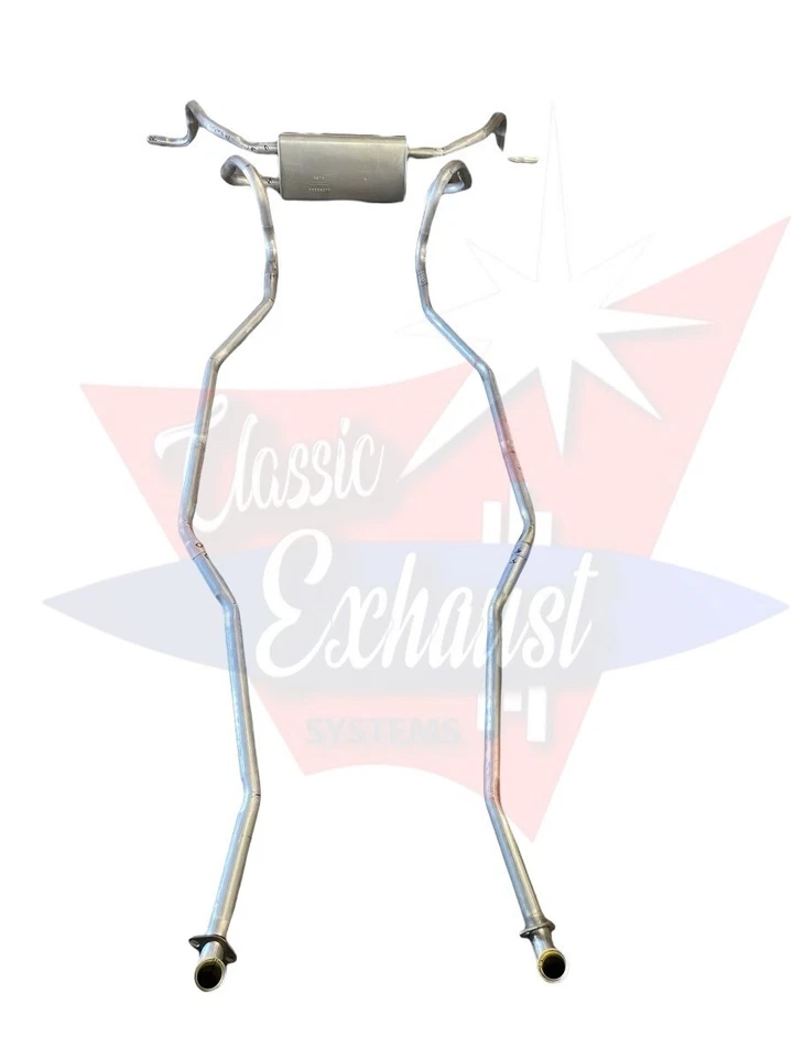 Pontiac Ventura 1973-1974 sistema de escape doble, aluminizado con 350 motores Foto 1 de 1