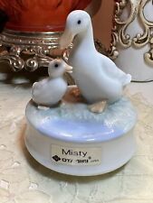 Vintage OTAGIRI  Mom And Baby Duckling “Misty” Music Box.