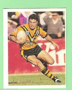 1993 SELECT RUGBY LEAGUE  STICKER -  #17 CLIFF ROBERTSON, BALMAIN TIGERS