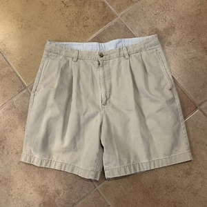 Bill Blass Men Shorts Size 36 Beige 100% Cotton - Picture 1 of 9