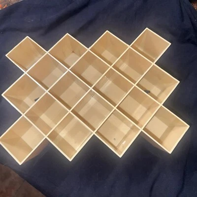 Vintage COPCO Lubge-Randel MCM Danish Honeycomb Wall 18 Spice Rack Midcentury - Image 1 of 4