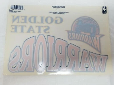 Decal Static Cling 1990s NBA Golden State Warriors Vintage  - Image 1 of 3