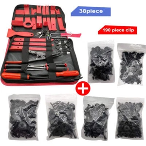 Kit de herramientas de eliminación de molduras interiores de automóviles de 38 piezas Juego de palanca de panel de clip para puerta automática estéreo - Imagen 1 de 11