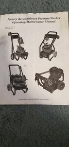 Briggs & Stratton Pressure Washer Operating/Maintenance Manual #193207GS - Picture 1 of 2