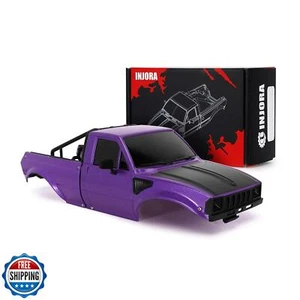 INJORA IR60 Pickup Hard Body Shell with Bed Rack for 1/18 RC Crawler TRX4M De - Picture 1 of 5