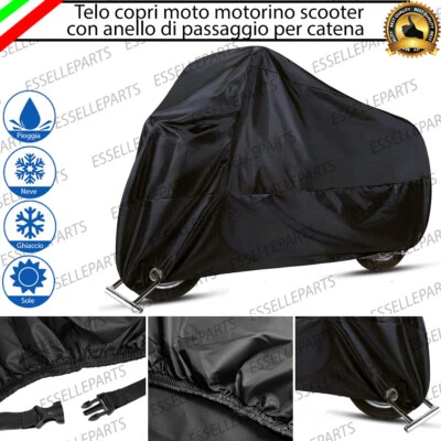 TELO COPRI MOTO COPRIMOTO MOTORINO SCOOTER IMPERMEABILE PER HONDA SH 300 IN PVC - Immagine 1 di 4