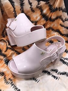 Vivienne Westwood x Anglomania Melissa Platform Shoes PINK USA Size 8