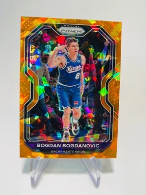 BOGDAN BOGDANOVIC 2020-21 Panini Prizm ORANGE ICE Kings #27 - Image 1 of 2