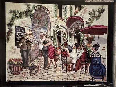 Design Works Paris CAFE DANCE Kit Punto de Cruz Contado # 2854 - Nuevo pero abierto Foto 1 de 4