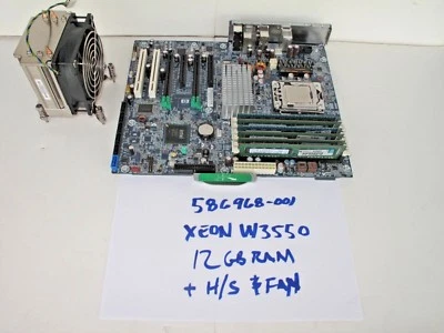 HP Z400 Motherboard WITH XEON W3550 + 12GB Ram 586968-001 - Image 1 of 2