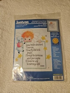 janlynn cross stitch kit Little Lambs Blessing - Picture 1 of 5