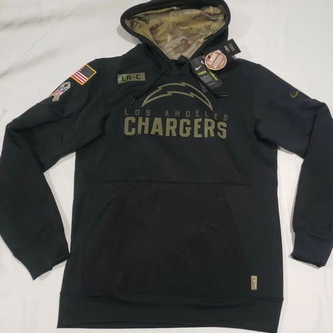 Nike LA Chargers Salute to Service Hoodie Sweater Pullover Mens Small USA Army Cover