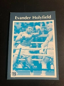 EVANDER HOLYFIELD 1991 Tuff Stuff Magazine ERROR Card CYAN ONLY Front #8 Rare - Picture 1 of 2