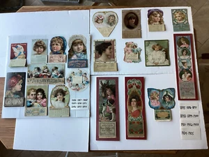 HOODS SARSAPRILLA ORIGINAL CALENDARS - COMPETE RUN 1886 - 1905, TOTAL OF 20 - Picture 1 of 10